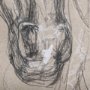 102356-S - Sketch of animal VII (Horse) by Mercana Studio a Hand Embellished Textured Canvas