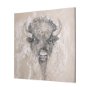 102358-L - Sketch of animal IX (Bison) by Mercana Studio a Hand Embellished Textured Canvas