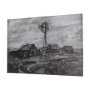 102359-S - Farm view sketch I by Mercana Studio a Hand Embellished Textured Canvas