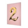 102362-S - Numbers II by Mercana Studio a Hand Embellished Textured Canvas