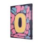 102370-S - Numbers X by Mercana Studio a Hand Embellished Textured Canvas