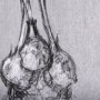 102371-S - Botanical sketches I (Grey) by Mercana Studio a Hand Embellished Textured Canvas