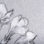 102373-L - Botanical sketches III (Grey) by Mercana Studio a Hand Embellished Textured Canvas
