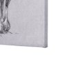 102376-L - Botanical sketches VI (Grey) by Mercana Studio a Hand Embellished Textured Canvas