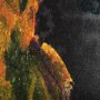 102383-L - Midnight Flower I by Mercana Studio a Hand Embellished Textured Canvas