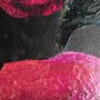 102383-S - Midnight Flower I by Mercana Studio a Hand Embellished Textured Canvas