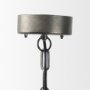 70047 - Selma White Wood Bead and Metal Chandelier