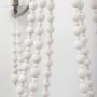 70047 - Selma White Wood Bead and Metal Chandelier