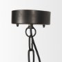 70050 - Selma Black Wood Bead and Metal Chandelier