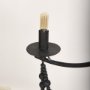 70050 - Selma Black Wood Bead and Metal Chandelier