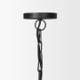 70057 - Karina 24" Round Matte Black Hammered Metal Dome Pendant Light 