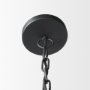 70057 - Karina 24" Round Matte Black Hammered Metal Dome Pendant Light 