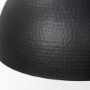 70057 - Karina 24" Round Matte Black Hammered Metal Dome Pendant Light 