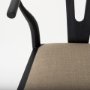70193 - Trixie Black Wood Frame w/ Dark Taupe Fabric Seat Counter Stool