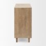 69952 - Tucker Light Brown Wood w/ Carved Arch Pattern 2 Door Accent Cabinet