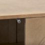 69952 - Tucker Light Brown Wood w/ Carved Arch Pattern 2 Door Accent Cabinet