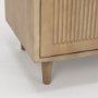 69952 - Tucker Light Brown Wood w/ Carved Arch Pattern 2 Door Accent Cabinet