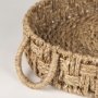 70228 - Haini Set of 2 Large Basketweave Seagrass Trays w/ Loop Handles