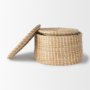 70231 - Kailini Set of 3 Nesting Seagrass & Palm Leaf Boxes with Lids 