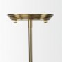 70198 - Farrah Frosted Glass Globe w/ Gold Metal Pendant Light