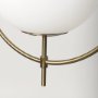 70198 - Farrah Frosted Glass Globe w/ Gold Metal Pendant Light