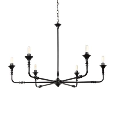 70235 - Gabriel Small Matte Black Chandelier