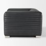 70190 - Ricciardo Black Leather Upholstered Arm Chair