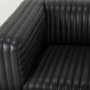 70190 - Ricciardo Black Leather Upholstered Arm Chair