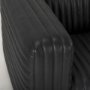 70190 - Ricciardo Black Leather Upholstered Arm Chair