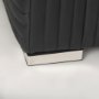 70190 - Ricciardo Black Leather Upholstered Arm Chair