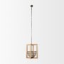 70044 - Kiley Warm Wood Basket Lantern Pendant Light 
