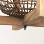 70044 - Kiley Warm Wood Basket Lantern Pendant Light 