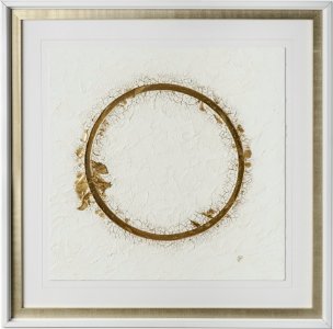 Halo I (White) by Studio M a handmade Original Framed Artwork under Glass