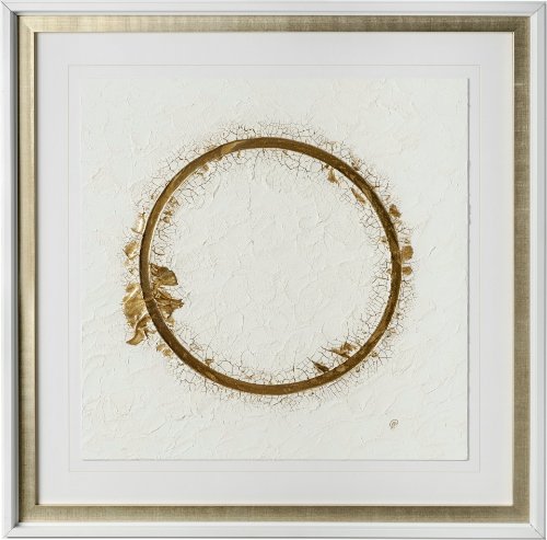 12764 - Halo I (White) by Studio M a handmade Original Framed Artwork under Glass