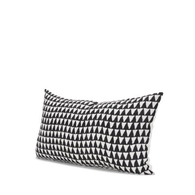 70310 - Jolie Cream w/ Black Print Linen Lumbar Pillow Cover