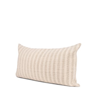 70326 - Jace 16x28 Cream w/ Beige Stripe Lumbar Decorative Pillow Cover