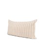 70326 - Jace 16x28 Cream w/ Beige Stripe Lumbar Decorative Pillow Cover