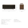 68846 - Grace 70Wx18.5Lx31.25H Two-Tone Brown Solid Wood 6 Drawer Sideboard
