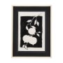 14672 - Pomegranate Branch Silhouette by Mercana Studio Hand Embellished Framed Art Print Matted under Glass