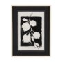 14673 - Lemon Branch Silhouette by Mercana Studio Hand Embellished Framed Art Print Matted under Glass