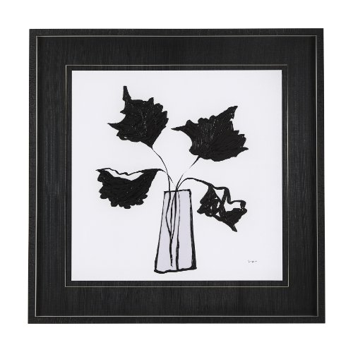 14675 - Organic Line Drawing II by Mercana Studio Hand Embellished Framed Art Print Matted under Glass