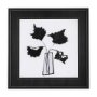 14675 - Organic Line Drawing II by Mercana Studio Hand Embellished Framed Art Print Matted under Glass