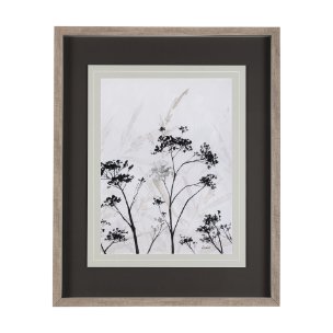 Meadow R by Mercana Studio a Hand Embellished Textured Framed Art Print Matted under Glass