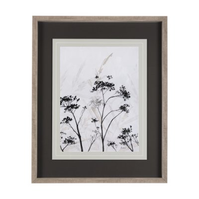14684 - Meadow R by Mercana Studio a Hand Embellished Textured Framed Art Print Matted under Glass