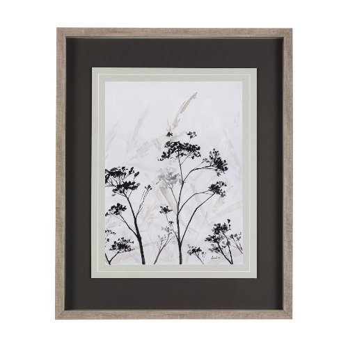14684 - Meadow R by Mercana Studio a Hand Embellished Textured Framed Art Print Matted under Glass