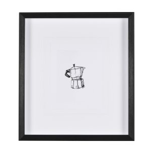 Stove Top Espresso Maker by Simeng a Framed Art Print Matted under Glass