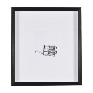 Drip Coffee Maker by Simeng a Framed Art Print Matted under Glass