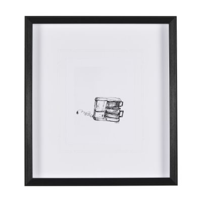 14687 - Drip Coffee Maker by Simeng a Framed Art Print Matted under Glass