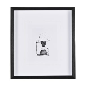 Pour Over  by Simeng a Framed Art Print Matted under Glass