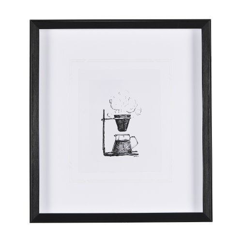 14688 - Pour Over  by Simeng a Framed Art Print Matted under Glass